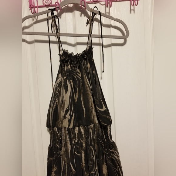 NWT Banana Republic Georgette Halter Mini Dress Marble Smoke Size Small - Picture 10 of 15